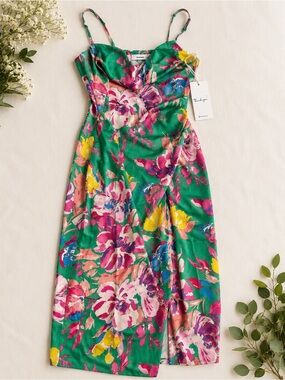 Vero Moda Floral Midi Dress Size Large NWT